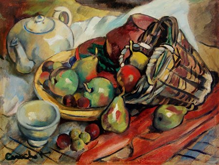 Marcel Couchot 1938, Monaco - [Francia] Nature morte olio su tavola 45x60 cm...