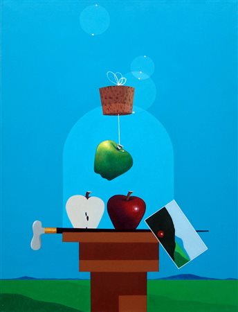 Piero Panza 1939, Controne (Sa) - [Italia] senza titolo olio su tela 80x60 cm...