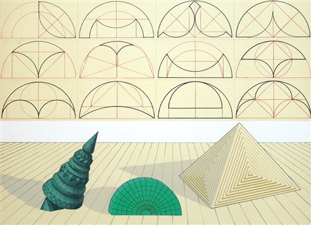 Lucio Del Pezzo 1933, Napoli (Na) - [Italia] senza titolo serigrafia 50x65 cm...