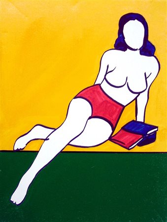 Marco Lodola 1955, Dorno (Pv) - [Italia] Pin up tecnica mista su tela 70x50...
