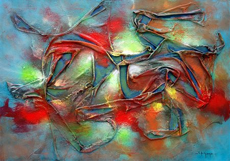 Vincenzo Di Giorgio 1945, Bari (Ba) - [Italia] senza titolo tecnica mista su...