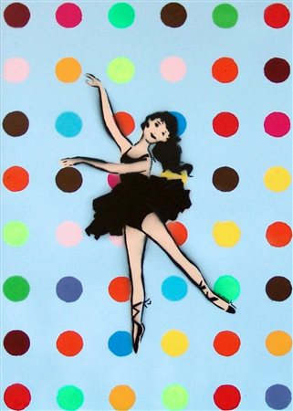 C. Mank 1975, Colonia - [Germania] Dancer #10 tecnica mista su carta 42x29,7...