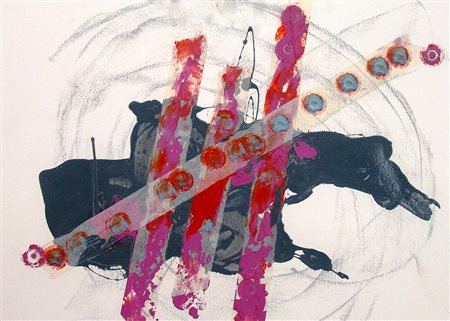 Raul Gabriel 1966, Buenos Aires - [Argentina] senza titolo tecnica mista su...