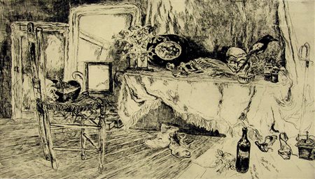 Walter Piacesi 1929, Ascoli Piceno (Ap) - [Italia] Il mio studio a Fermignano...