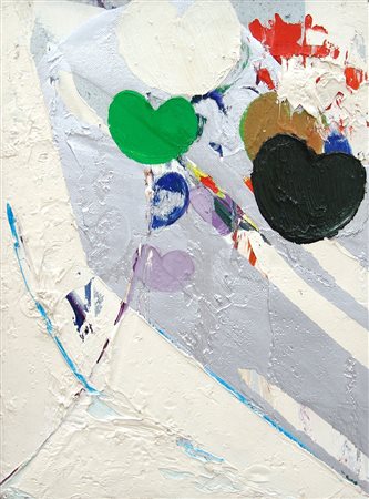 Sandro Trotti 1934, Monte Urano (Fm) - [Italia] Gerani olio su tela 40x30 cm...