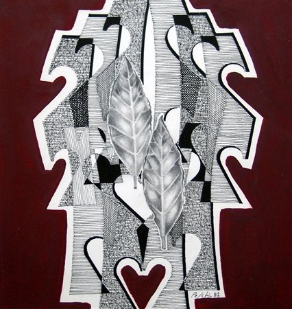 Umberto Peschi 1912, Macerata (Mc) - 1992, Macerata (Mc) - [Italia] Foglie +...