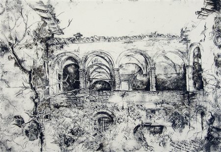 Walter Piacesi 1929, Ascoli Piceno (Ap) - [Italia] Le rovine del palazzetto a...