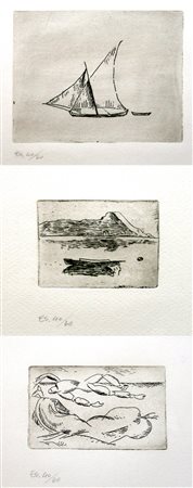 Carlo Carrà 1881, Quargnento (Al) - 1966, Milano (Mi) - [Italia] La vela,...