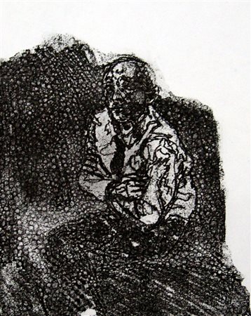 Alberto Sughi 1928, Cesena (Fc) - 2012, Bologna (Bo) - [Italia] Uomo seduto...