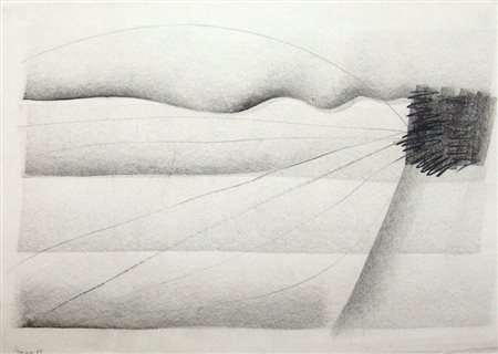 Guido Strazza 1922, Santa Fiora (Gr) - [Italia] senza titolo matita e...