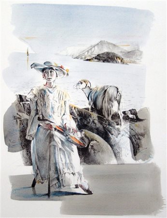 Gigino Falconi 1933, Giulianova (Te) - [Italia] senza titolo litografia...