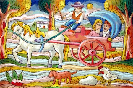 Roberto Sguanci 1948, Firenze (Fi) - [Italia] La carrozzella tecnica mista su...