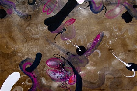 Dario Serra 1947, Torino (To) - [Italia] Composizione astratta tecnica mista...