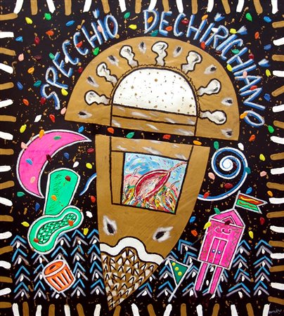 Bruno Donzelli 1941, Napoli (Na) - [Italia] Specchio dechirichiano tecnica...