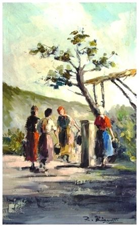 RENZO BIAGIOTTI Pisa 1913 – Pisa 2005 Senza titolo Olio su tavola 42 x 25,5....