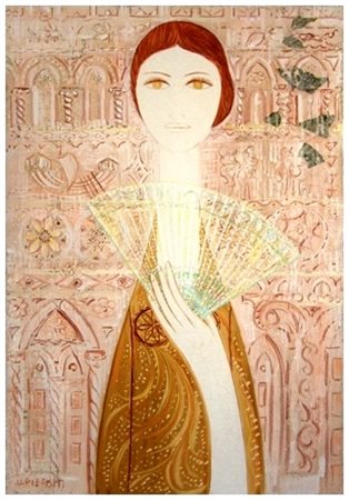 UGO PIEROTTI Pisa 1906 – Pisa 1987 Senza titolo Olio su tela 60 x 40. Firma...