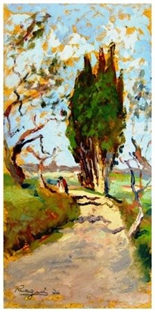 BASSO RAGNI Termoli 1921 – Livorno 1979 Senza titolo 1970 Olio su tavola 40 x...