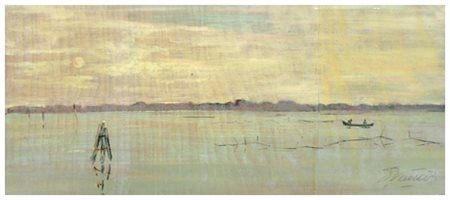 PIERO VACCARI Livorno 1926 – Livorno 1997 Senza titolo Olio su tavola 17 x...