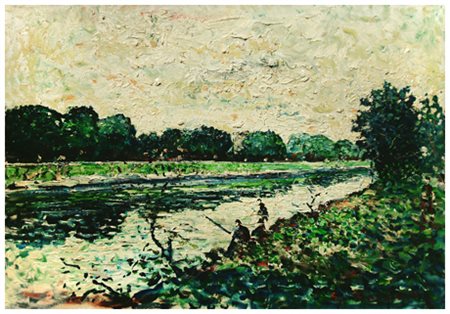 GUIDO BORGIANNI New York (USA) 1915 – Firenze 2011 Senza titolo Olio su tela...