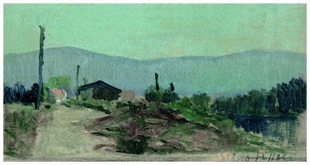 SILVIO POLLONI Firenze 1888 – Firenze 1972 L’ultima Bellariva 1965 Olio su...