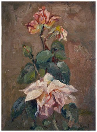 ILARIO ROSSI Bologna 1911 – Bologna 1994 Senza titolo Olio su tavola 31 x 26....