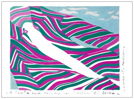 UMBERTO BUSCIONI Pistoia 1931 Una camicia per i giorni di festa Pittura su...