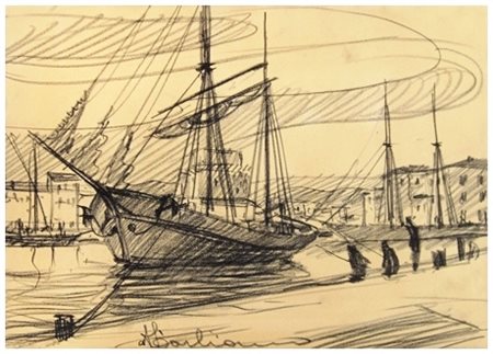 ANTONIO (Tono) D'ARLIANO Viareggio 1899 – Viareggio 1992 Senza titolo Matita...