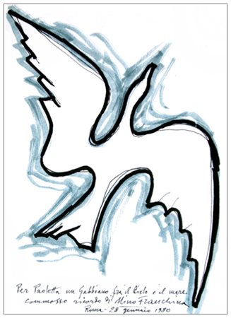 NINO FRANCHINA Palmanova 1912 – Roma 1987 Senza titolo 1980 Tec. mista su...