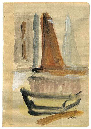 MARIO MARCUCCI Viareggio 1910 – Viareggio 1992 Senza titolo Pittura su carta...