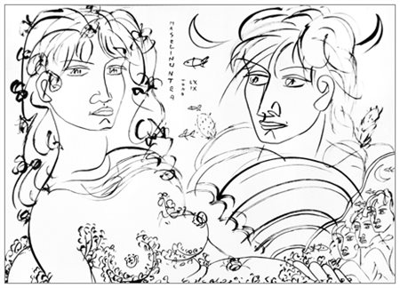 TONO ZANCANARO Padova 1906 – Padova 1985 Maselinuntea 1969 Inchiostro su...