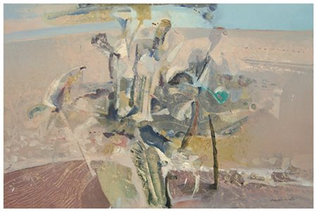 GIUSEPPE MARTINELLI Viareggio 1930 – Milano 2016 I narcisi marini Olio su...