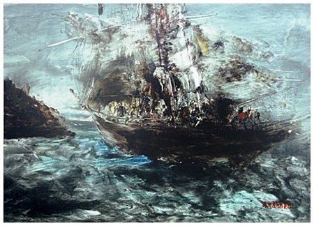 ALFREDO NANNONI Tavernelle Val di Pesa 1925 Senza titolo 1977 Olio su tela 50...