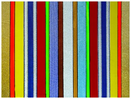 TOMMASO TRAVERSA Vittoria 1940 Senza titolo 2017 Nastri e acrilico su tavola...