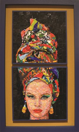 SIMONA PROTO Kilemba, 2017 mosaico in smalti veneziani e vetri francesi cm 60x30