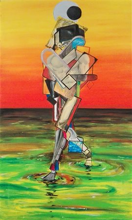 CESARE CARRIERI Super-ego, 2017 acrilico su tela cm 60x90