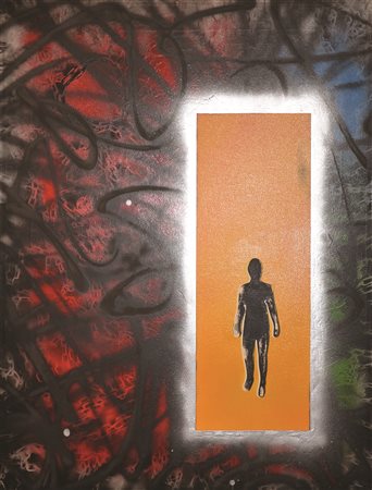 CLAUDIO ASCENZI Pour toi mon amour Tecnica mista su tela cm 80x60