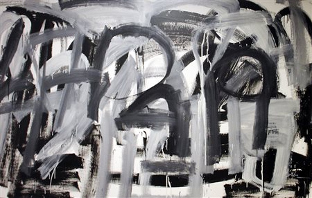 ALEX CAMINITI Punti di rottura smalto su tela cm. 140x215