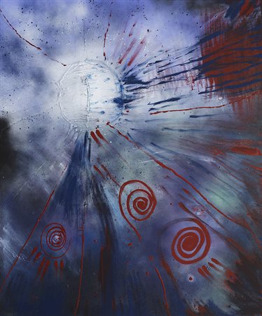 ADELE DI MAIO IL DUBBIO, 2017 colle e smalto su tela (multimaterico) cm 100x120