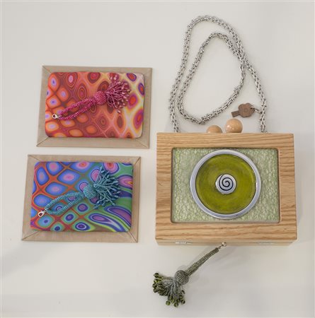 ADELE DI MAIO “CHICcolosa” Borsa realizzata in legno Brown Ash. Completamente...