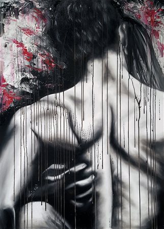 CATERINA LOIA Il secondo abbraccio, 2016 olio su tela cm. 100x70