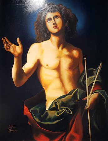 CARLA RUSSO San Sebastiano olio su tela cm. 140x100