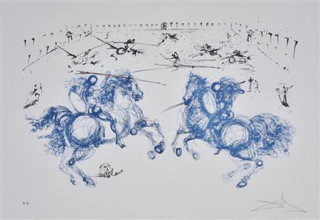 Dalì Salvador Senza titolo incisione su carta, cm 60x80 (lastra cm 33x52,5)...