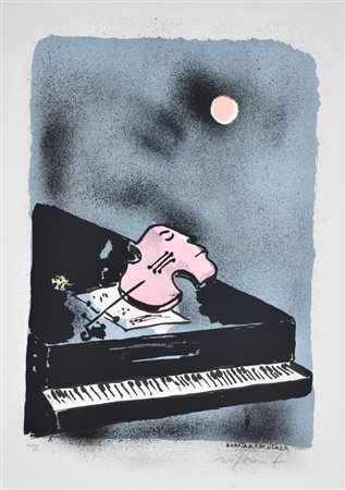 Rognoni Franco Sonata a Kreutzer litografia su carta, cm 70x50 esemplare...