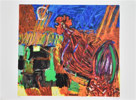 Cassinari Bruno Senza titolo litografia su carta, cm 50x70 esemplare prova...