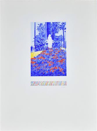 Cortassa Giorgio Sanremo pennarelli su carta, cm 77x58 sul fronte: firma