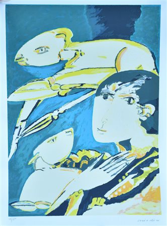 Brindisi Remo Senza titolo litografia su carta, cm 70x50 esemplare 43 su 150...