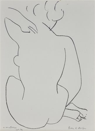 Matisse Henri Nudo di Donna litografia su carta, cm 42x32 esemplare a di...