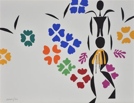 Matisse Henri La Negra, 1952 litografia su carta, cm 32x42 esemplare XXVIII...