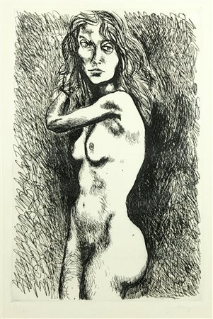 GUTTUSO RENATO (1912 - 1987) Senza titolo. Acquaforte. Cm 50,00 x 70,00....