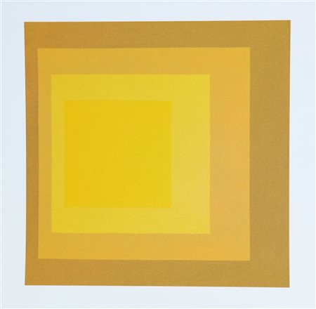 ALBERS JOSEF (1888 - 1976) Omaggio al quadrato: partendo dal giallo....